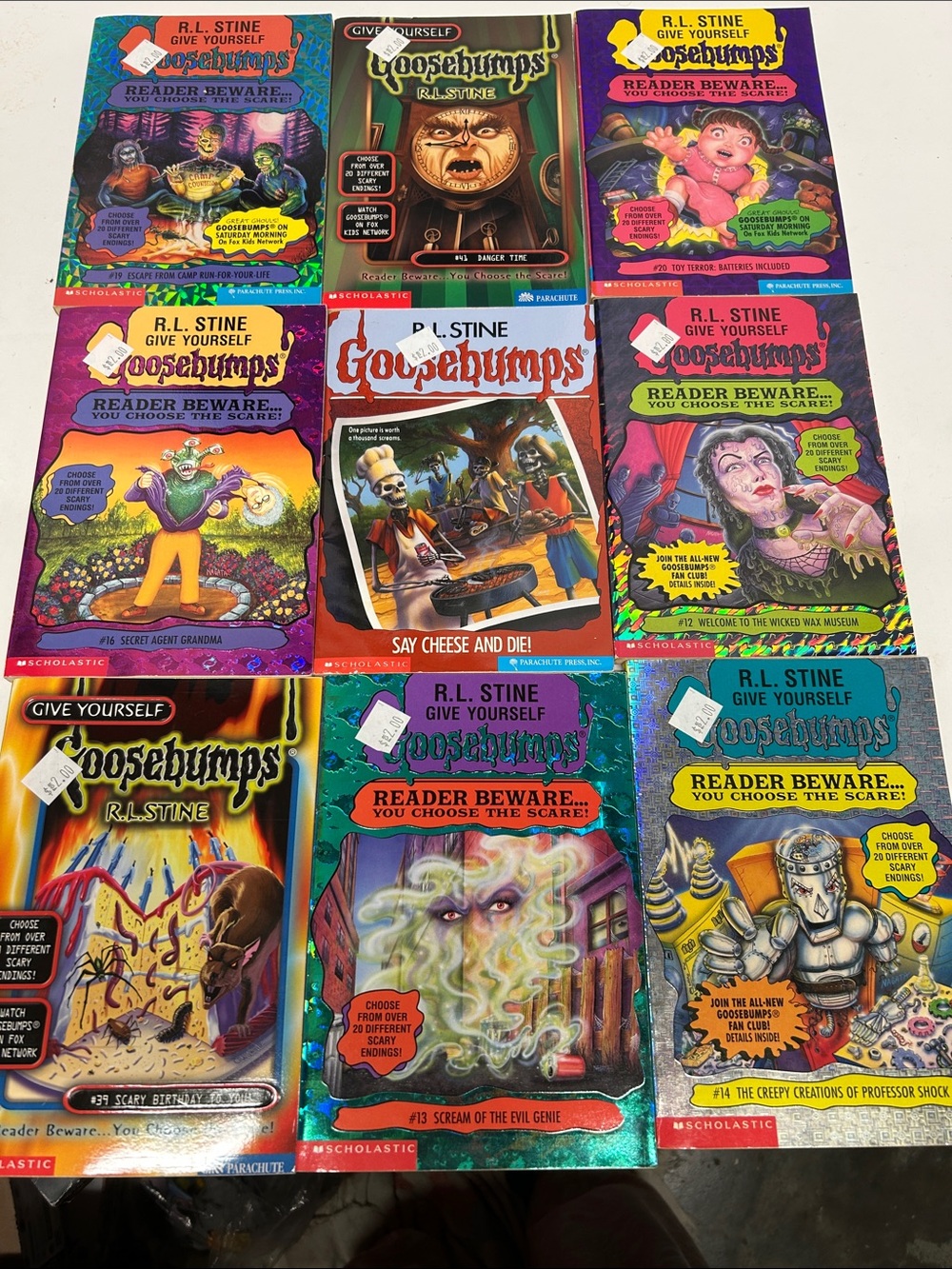 R.L. Stine Goosebumps Kids Book Set - Assorted Color Covers